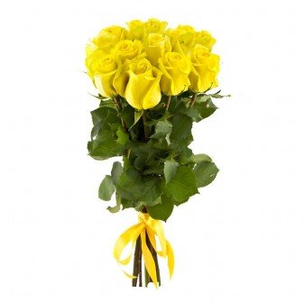 Желтые розы поштучно
